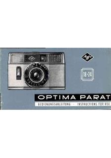 Agfa Optima Parat manual. Camera Instructions.